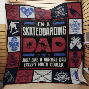 Skateboarding Dad Quilt Bt10_0308  Quilt